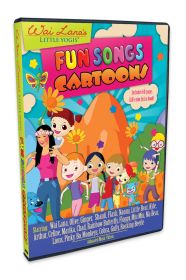 Wai Lanas Little Yogis Fun Songs Cartoon DVD with Lyrics Book