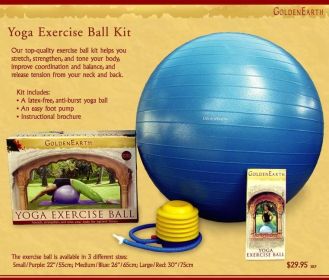 Golden Earth - Yoga Ball Kit