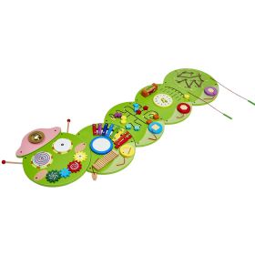 VEVOR Caterpillar Activity Wall Busy Board Panels, 12 Activities, Montessori Sensory Wall Toy for Kids 3-12 Years, Montessori Learning Activity C
