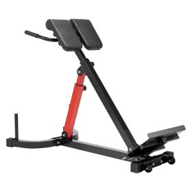 Roman Chair Hyperextension Bench, 350 lbs Adjustable Extension Machine, Multi-Function Exercise Equipment for Glute, Hamstring, Lower Back