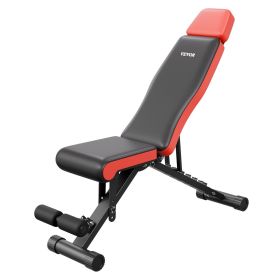 Weight Bench Sit up Bench for Home Gym Strength Training Adjustable Foldable (Dumbbell Bench Type: Basic Folding and Storage Type with Headrest)