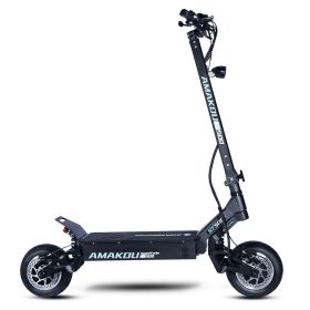 Electric Scooter, 72V Dual Power Motor, 11 Inch Road Tire Foldable Electric Scooter (Option: 72V)